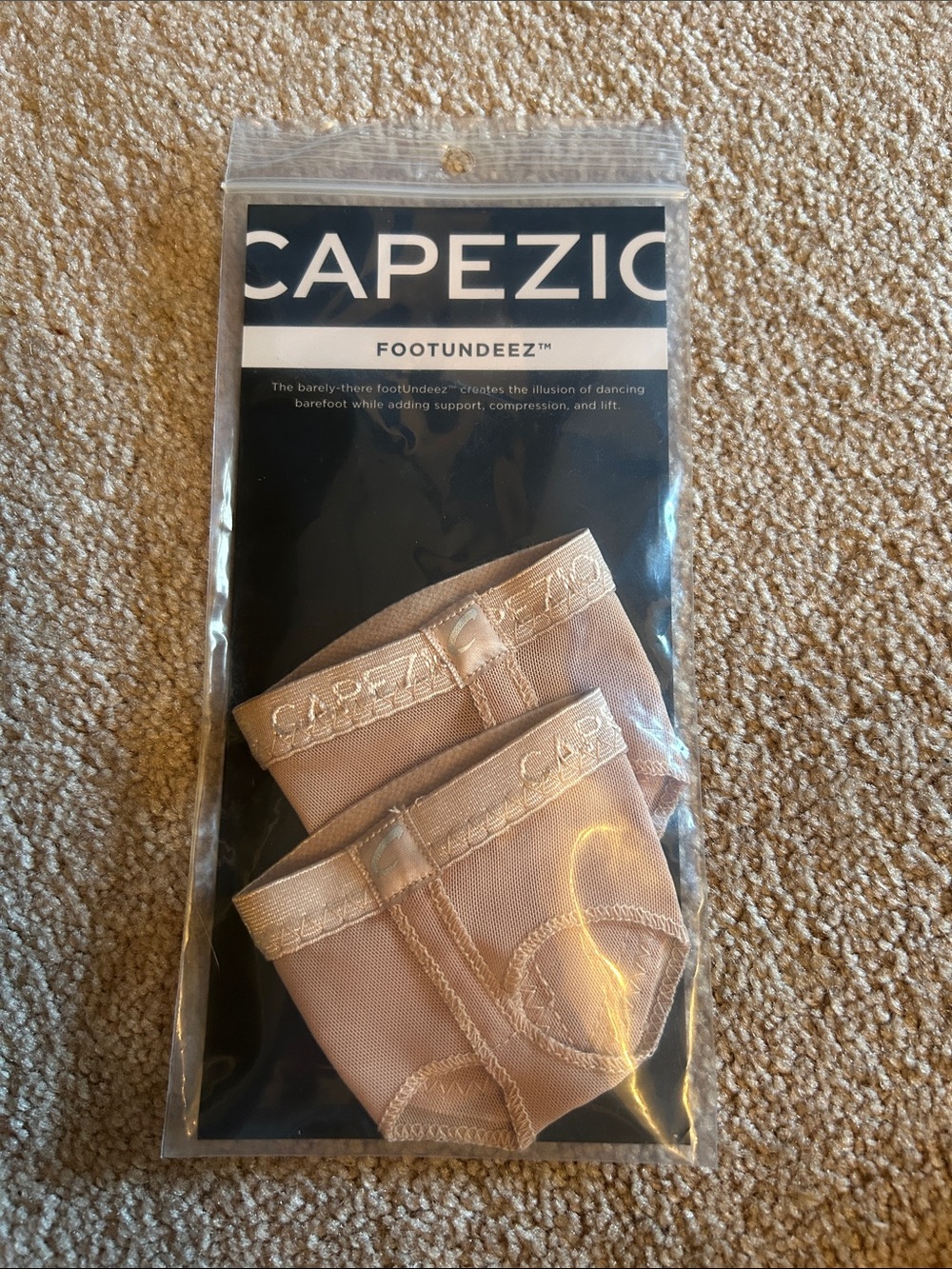 Capezio Beige Footundeez Low-Profile Dance Foot Covers